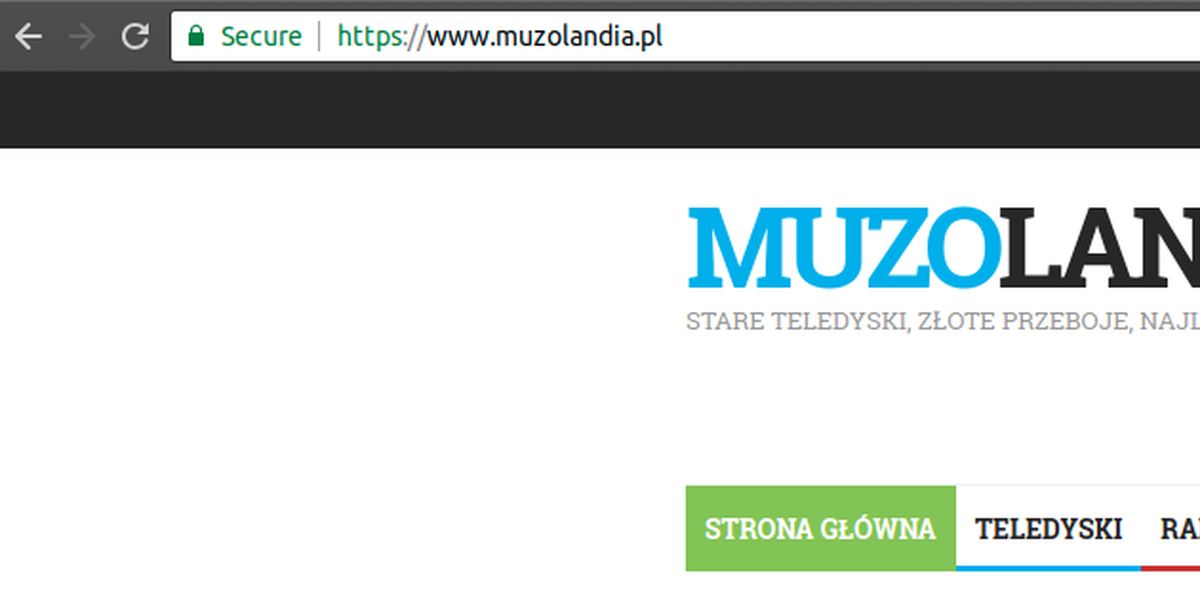 Muzolandia has switched to a secure HTTPS connection